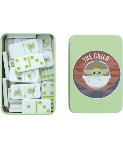 The Child Baby Yoda Dominoes - Set of 28 The Mandalorian Dominoes - Officially Licensed Disney Star Wars Multicolor PP7661MAN...
