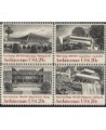 AMERICAN ARCHITECTURE ~ BUILDINGS 2022a Block of 4 x 20¢ US Postage Stamps $14.32 Collectibles Display & Storage